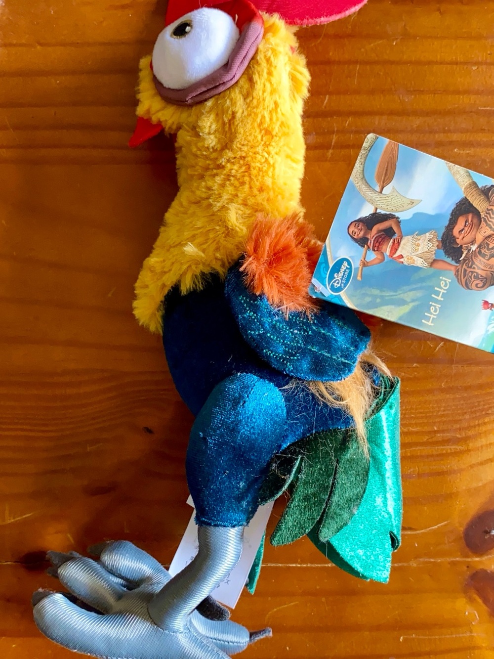 *NWT* Disney Hei Hei Plush - Yellow, Blue, Teal & Orange Rooster